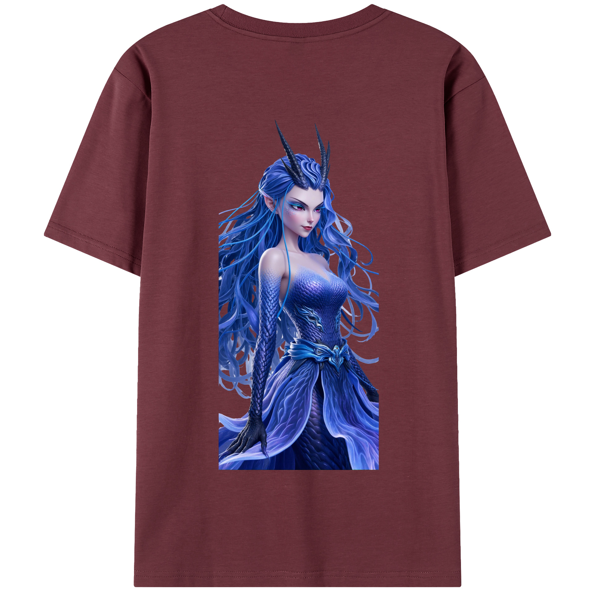 （画像用） Ne Zha 2 ナタ 魔童の大暴れ 綿100％半袖Tシャツ（背面プリント）